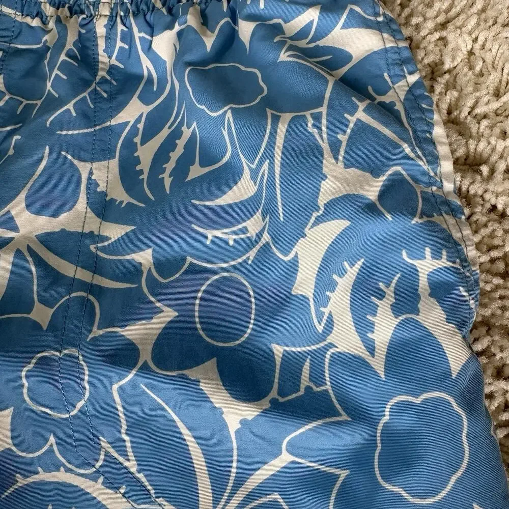 Patagonia | Swim Trunks Shorts Baggies Blue Floral NWT- Size 12 Large Boys